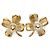 Orecchini a lobo Chanel Coco Mark Clover D'oro - vista 3