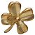 Orecchini a lobo Chanel Coco Mark Clover D'oro - vista 4