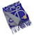 Sciarpa Loewe in cashmere blu navy e grigio Marrone