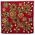 Foulard in seta multicolore Chanel Rosso