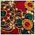 Foulard in seta multicolore Chanel Rosso - vista 4