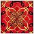 Hermès Foulard Hermes Carre 90 Eperon d'or Rosso Multicolore - vista 3