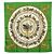 Hermès Foulard Hermes Carre 90 LA PROMENADE DE LONGCHAMPS Multicolore Verde