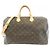 Borsa Boston Louis Vuitton Monogram Speedy Bandoulière Marrone