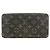 Louis Vuitton Monogram Denim Zippy Wallet Schwarz