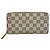 Cartera larga Louis Vuitton Damier Azur Blanco