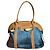 Borsa Loewe Anagram blu in pelle e nylon - vista 2