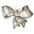 Tiffany & Co Spilla a Nastro Tiffany Vintage in Oro 18K e Argento 925 D'oro - vista 2