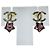 Orecchini Chanel B25P Coco Mark Star Crystal Argento Rosa