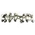 Spilla Chanel F23P Logo in Metallo e Strass Argento - vista 2