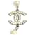 Collana di perle lunga Chanel A14V Coco Mark Argento Bianco - vista 5