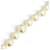 Collana di perle lunga Chanel A14V Coco Mark Argento Bianco - vista 6