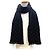 Stola in lana Monogram con frange nera Louis Vuitton Nero - vista 3