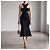 Alexander McQueen Schwarzes Strickkleid mit Cut-Outs - Ansicht 3