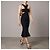 Alexander McQueen Schwarzes Strickkleid mit Cut-Outs - Ansicht 4