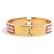 Hermès Hermes HERMES Bracciale Rigido Click H Metallo Smalto Arancione Oro D'oro - vista 3
