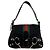 Borsa a mano Gucci nera in tela GG e pelle Nero
