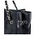 Borsa a tracolla Chanel V-Stitch in tela e pelle nera Nero - vista 5