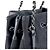 Borsa a tracolla Chanel V-Stitch in tela e pelle nera Nero - vista 6