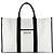 Borsa Balenciaga nera e avorio Nero Crudo