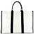 Borsa Balenciaga nera e avorio Nero Crudo - vista 3
