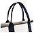 Borsa Balenciaga nera e avorio Nero Crudo - vista 9