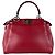 Peekaboo Mini borsa Fendi in pelle rossa - vista 3