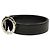 Bulgari Bvlgari Black Leather Belt with Circle Logo Buckle - view 2