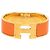 Hermès Pulsera Hermes Clic Clac H PM en Oro Naranja Dorado