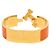 Hermès Pulsera Hermes Clic Clac H PM en Oro Naranja Dorado - vista 4