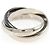 Cartier Trinity Ring Schwarz & Weiß
