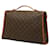 Borsa Louis Vuitton Monogram Beverly Marrone Nero Monogramma - vista 2
