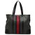 Borsa Tote Gucci GG Supreme Sherry Line Marrone Nero
