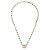 Collana Gucci GG Running Rainbow Diamond Double G D'oro - vista 4