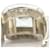 Hermès Hermes Square Link Ring mit Stein Silber - Ansicht 4