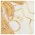 Foulard Chanel in seta Coco Mark beige e oro D'oro - vista 11