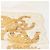 Foulard Chanel in seta Coco Mark beige e oro D'oro - vista 2