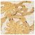 Foulard Chanel in seta Coco Mark beige e oro D'oro - vista 7