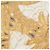 Foulard Chanel in seta Coco Mark beige e oro D'oro - vista 9