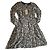 Burberry Brit Seidenkleid Camouflage Grün Grau