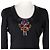 Versace Bijou Cross Wollpullover Schwarz - Ansicht 2
