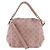Borsa a tracolla 2 vie Louis Vuitton Babylon Chain BB Monogram Mahina Rosa
