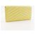 Cartera larga Chanel V Stitch de piel de cordero Amarillo - vista 3