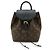 Zaino Louis Vuitton Montsouris NM BB Monogram Marrone Nero