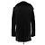 Saint Laurent Schwarzer Mantel mit Pelz - Ansicht 2