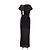 Dagmar Schwarzes langes Viscose Kleid - Ansicht 6