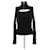 Msgm Schwarzer Wollpullover mit Reißverschluss