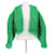 Autre Marque Grüner Grobstrick-Cardigan