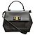 Borsa a tracolla Salvatore Ferragamo Vara Ribbon in pelle nera Nero
