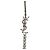 Bracciale con ciondolo Saint Laurent Cassandra Argento